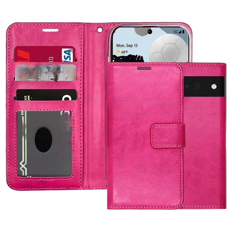Étui portefeuille en cuir pour Google Pixel 9 Pro XL Étui portefeuille en cuir pour Google Pixel 9 Pro XL